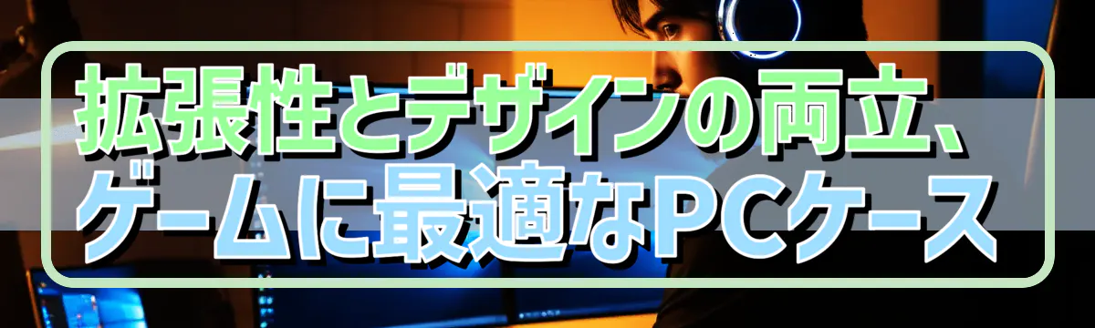 拡張性とデザインの両立、ゲームに最適なPCケース