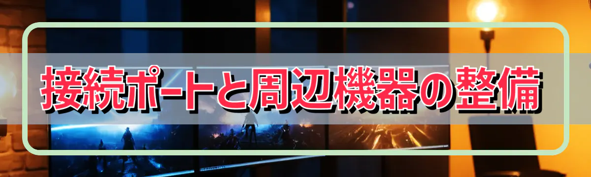 接続ポートと周辺機器の整備