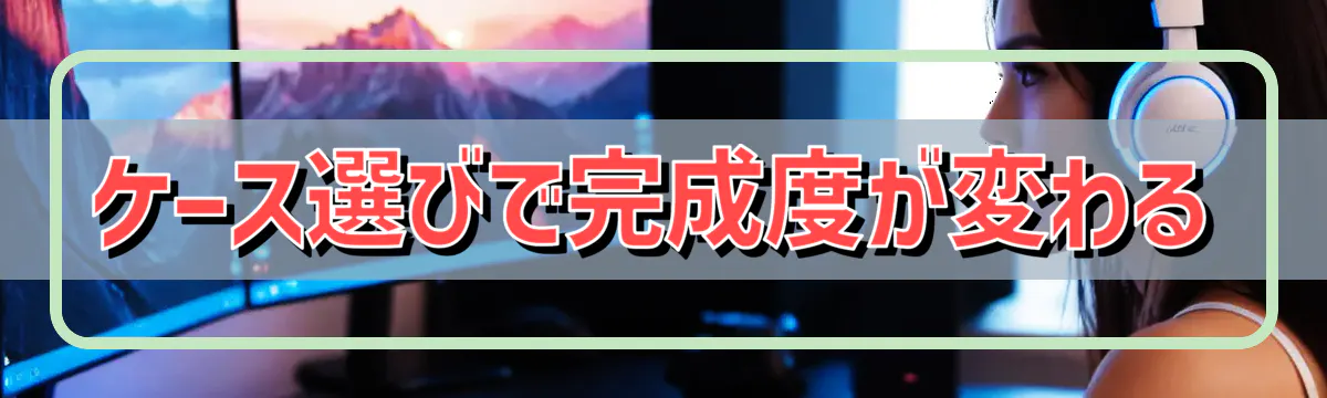 ケース選びで完成度が変わる