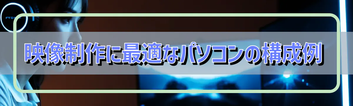 映像制作に最適なパソコンの構成例