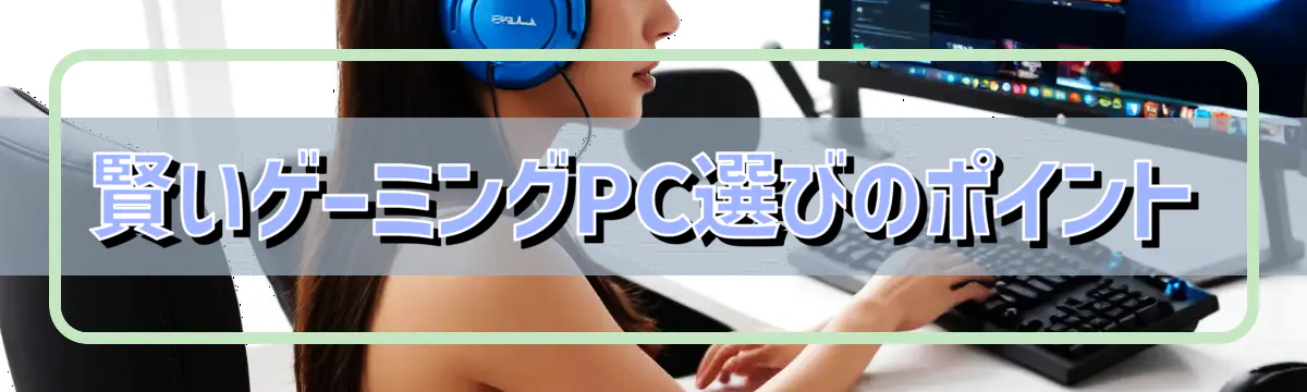 賢いゲーミングPC選びのポイント