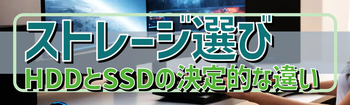 ストレージ選び HDDとSSDの決定的な違い