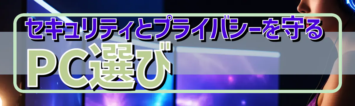 セキュリティとプライバシーを守るPC選び