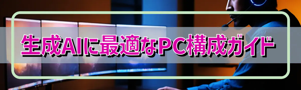 生成AIに最適なPC構成ガイド