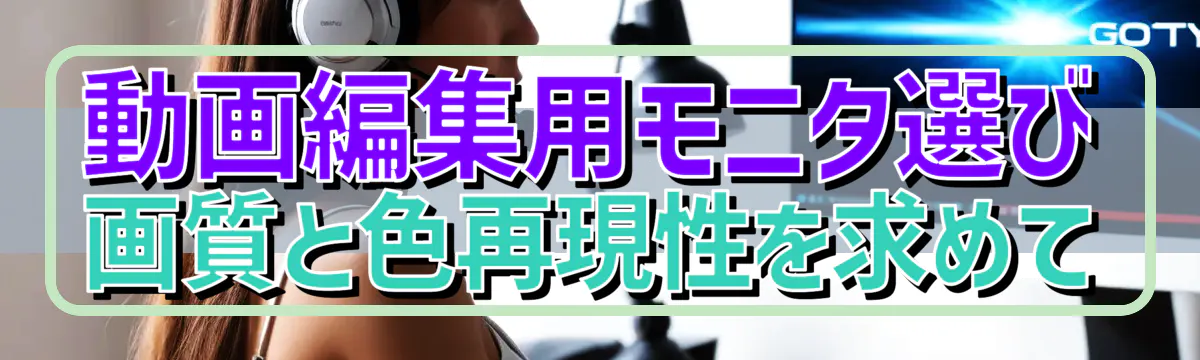 動画編集用モニタ選び 画質と色再現性を求めて