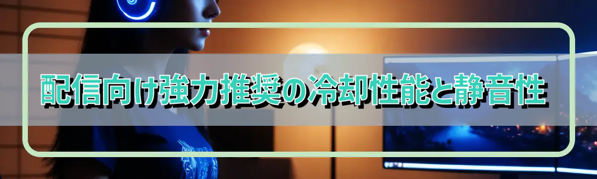 配信向け強力推奨の冷却性能と静音性
