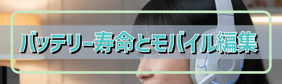 バッテリー寿命とモバイル編集