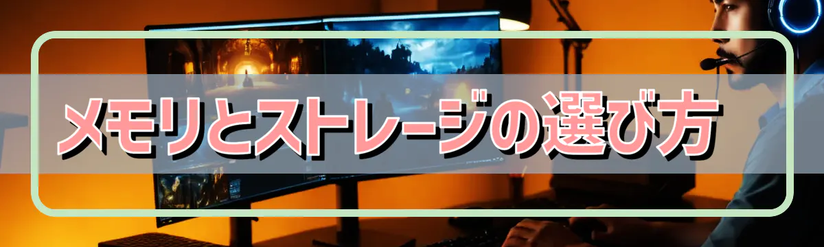 メモリとストレージの選び方