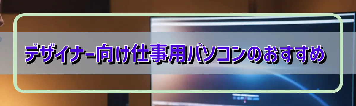 デザイナー向け仕事用パソコンのおすすめ