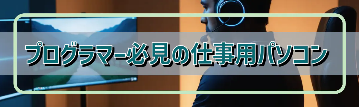 プログラマー必見の仕事用パソコン