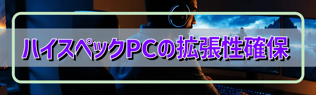 ハイスペックPCの拡張性確保
