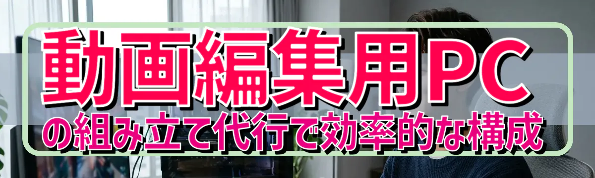 動画編集用PCの組み立て代行で効率的な構成