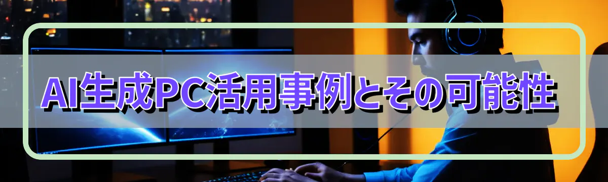 AI生成PC活用事例とその可能性