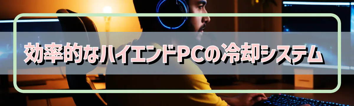 効率的なハイエンドPCの冷却システム