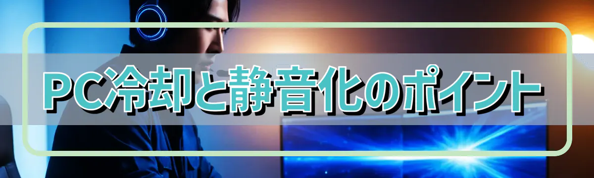 PC冷却と静音化のポイント