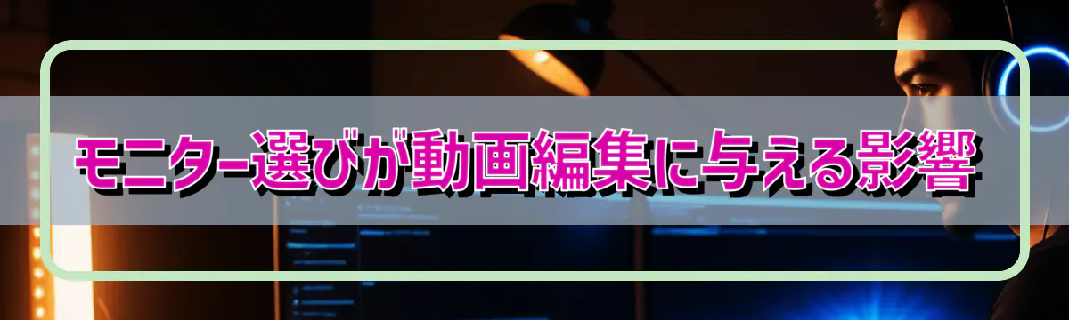 モニター選びが動画編集に与える影響