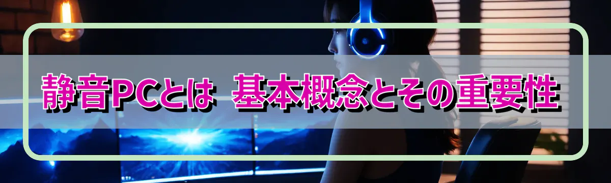 静音PCとは 基本概念とその重要性