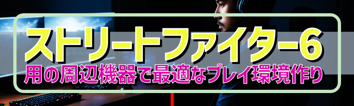ストリートファイター6用の周辺機器で最適なプレイ環境作り