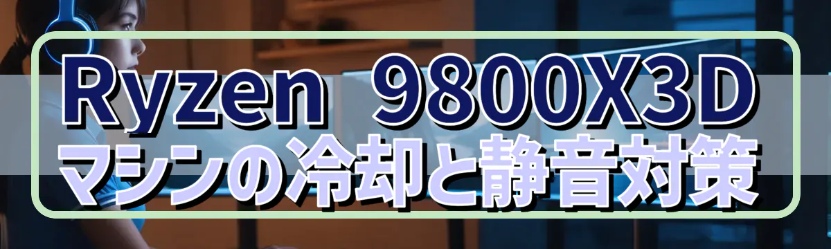 Ryzen&nbsp;9800X3Dマシンの冷却と静音対策