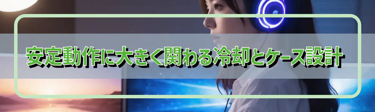 安定動作に大きく関わる冷却とケース設計