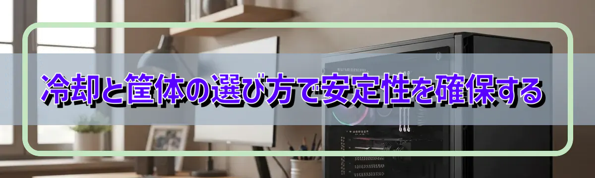 冷却と筐体の選び方で安定性を確保する