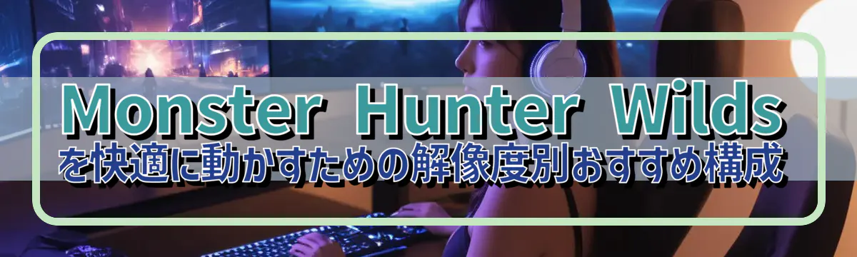Monster Hunter Wilds を快適に動かすための解像度別おすすめ構成
