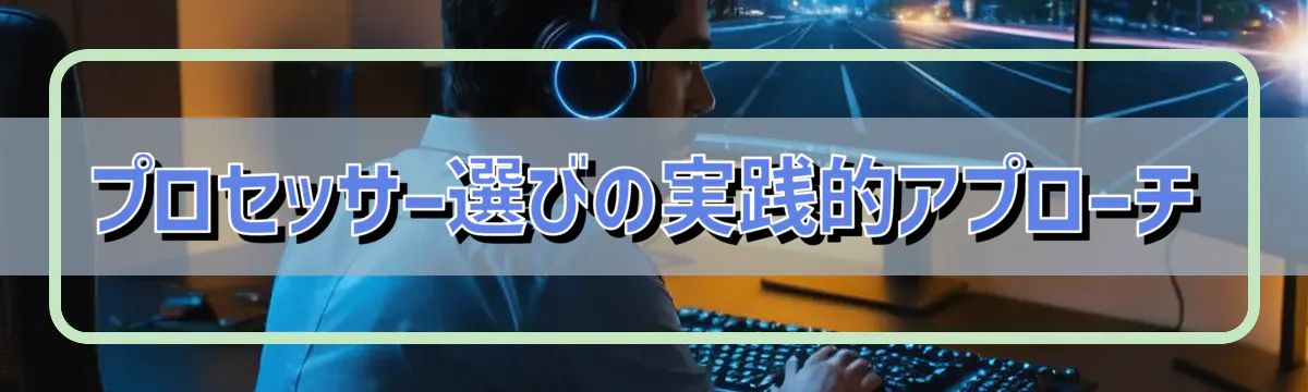 プロセッサー選びの実践的アプローチ
