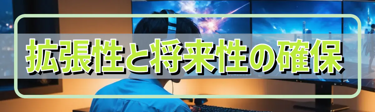 拡張性と将来性の確保