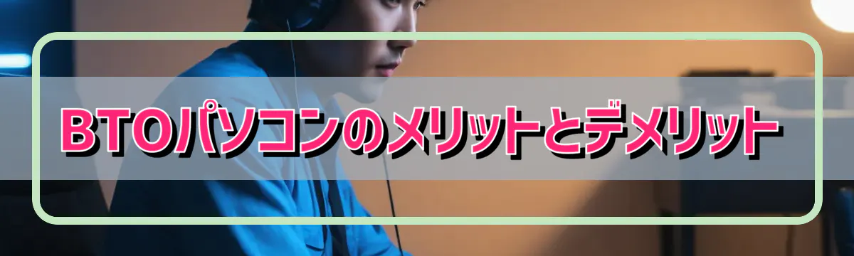 BTOパソコンのメリットとデメリット