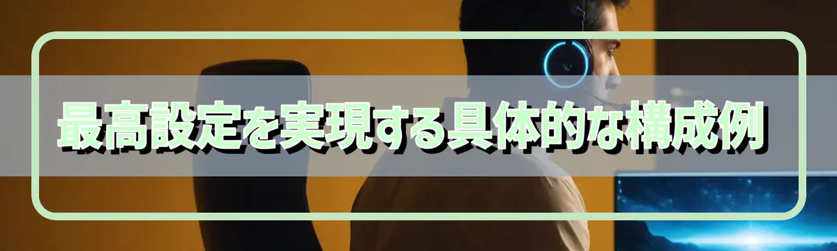 最高設定を実現する具体的な構成例