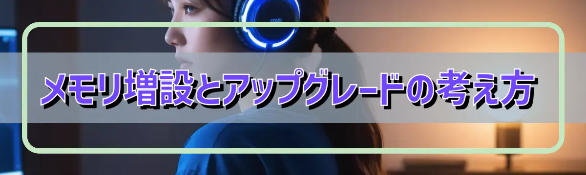 メモリ増設とアップグレードの考え方