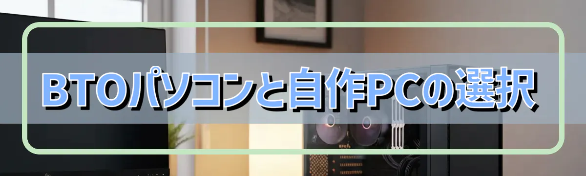 BTOパソコンと自作PCの選択