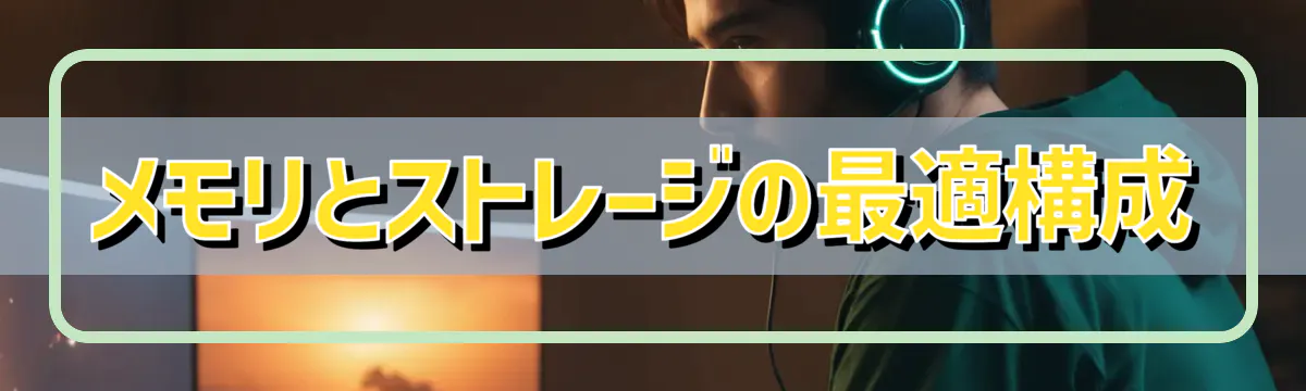 メモリとストレージの最適構成