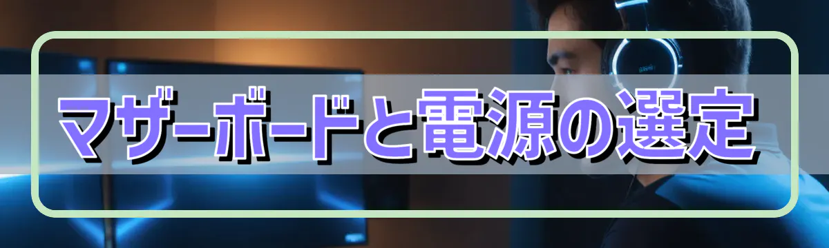 マザーボードと電源の選定