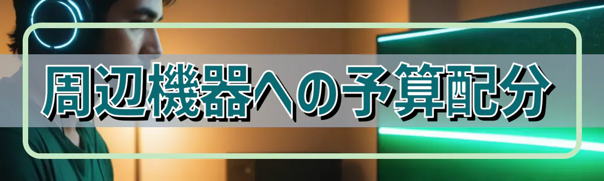 周辺機器への予算配分