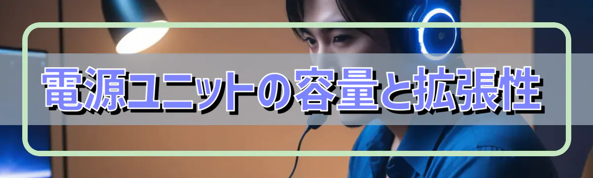 電源ユニットの容量と拡張性