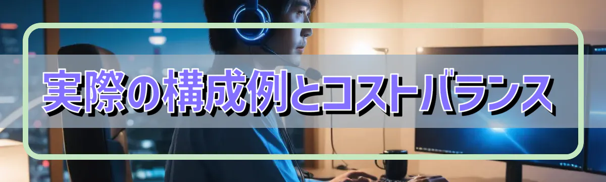 実際の構成例とコストバランス
