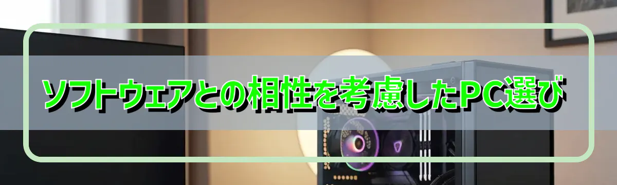 ソフトウェアとの相性を考慮したPC選び