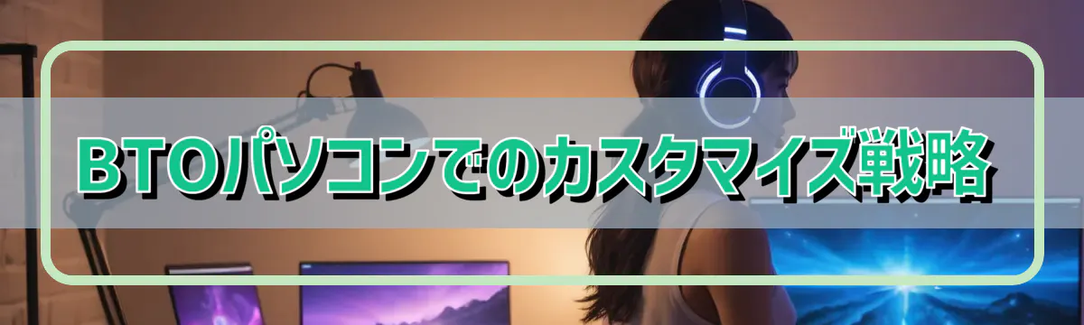 BTOパソコンでのカスタマイズ戦略