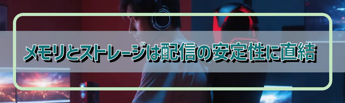 メモリとストレージは配信の安定性に直結