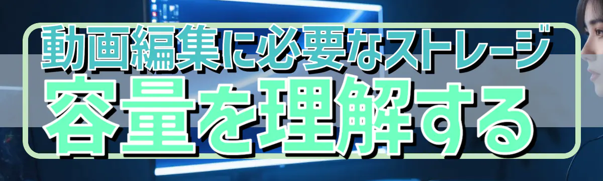 動画編集に必要なストレージ容量を理解する