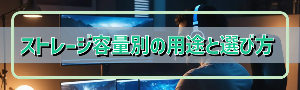 ストレージ容量別の用途と選び方