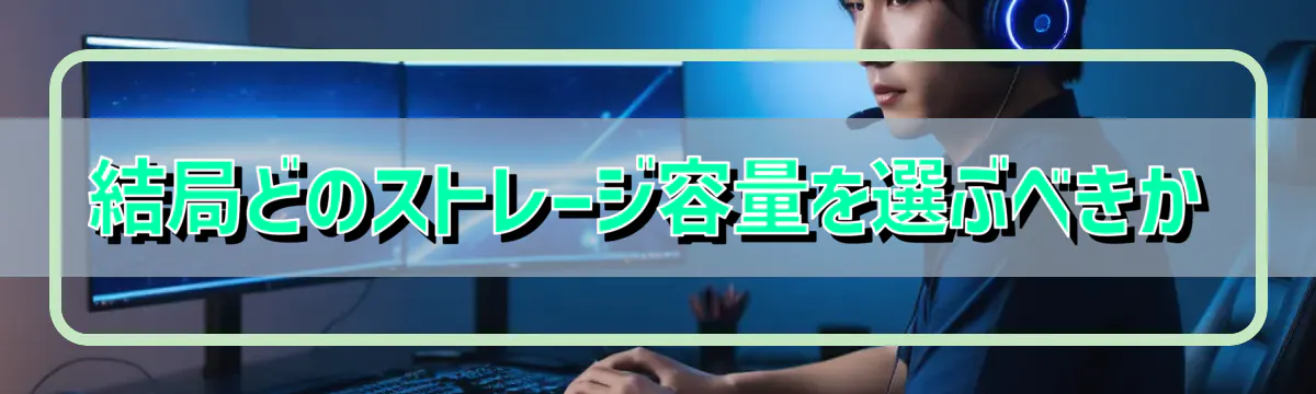 結局どのストレージ容量を選ぶべきか