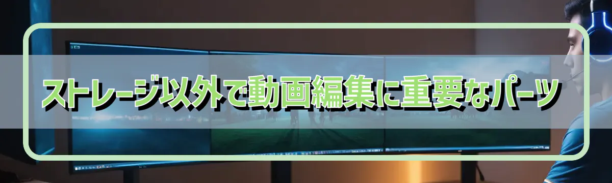 ストレージ以外で動画編集に重要なパーツ