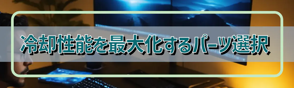 冷却性能を最大化するパーツ選択