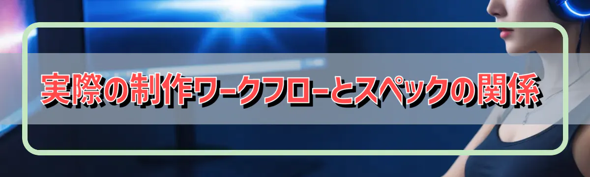 実際の制作ワークフローとスペックの関係