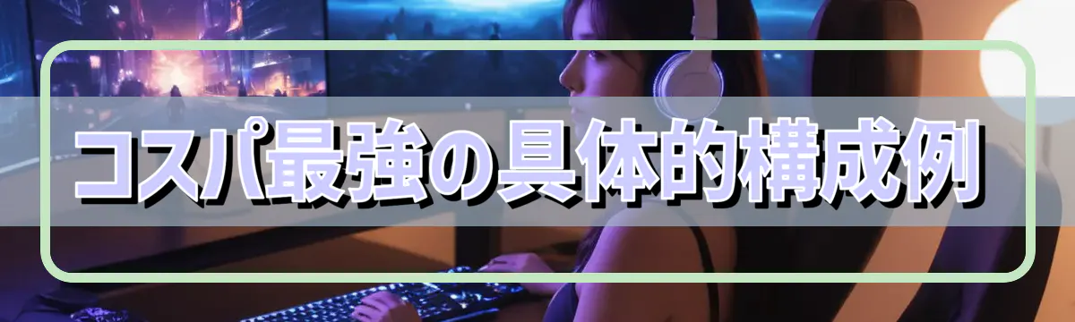 コスパ最強の具体的構成例