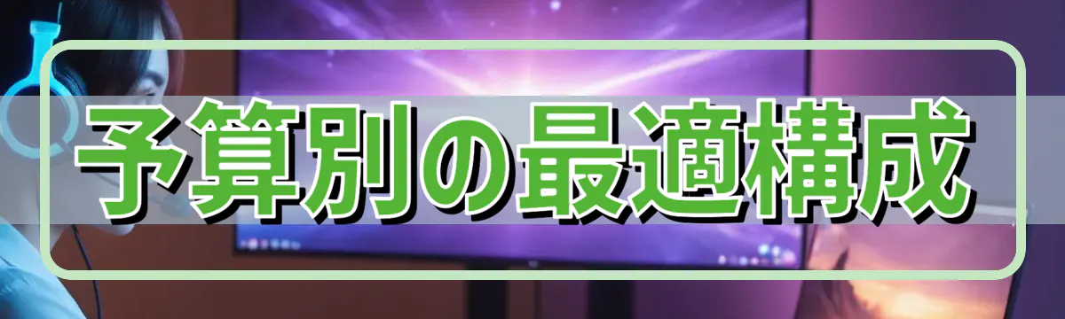 予算別の最適構成