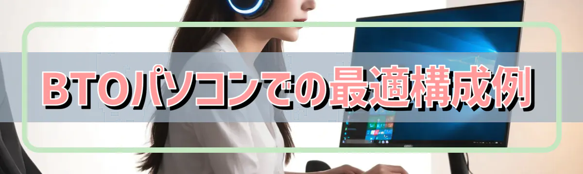 BTOパソコンでの最適構成例