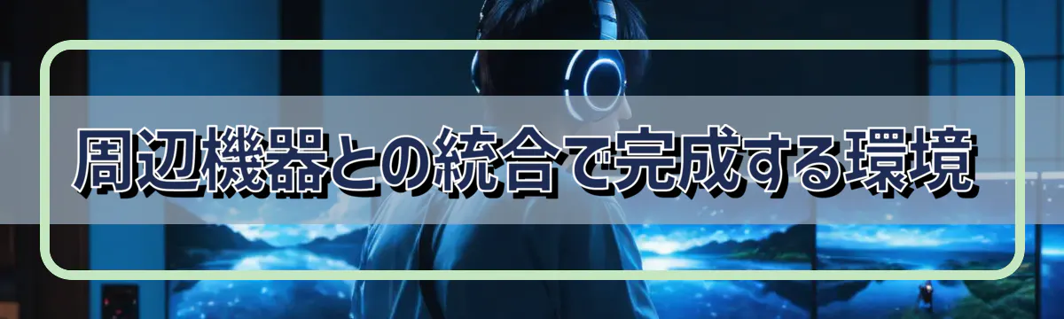 周辺機器との統合で完成する環境